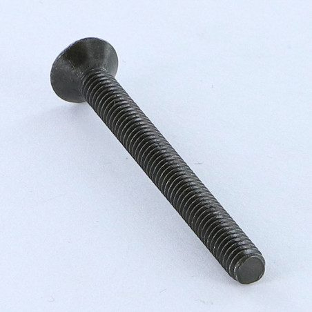 1 x Vis métaux Tête fraisée bombée TFB Fendue M5X30 Diamètre de tête: 9.5 BO 150HB Sans rouille rouge Acier zingué
