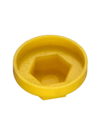 Capuchon Tête hexagonale TH Polyéthylène RAL1021 pour vis autoperceuse ou tole de diam 6.3
