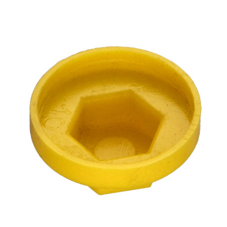 1 x Capuchon Tête hexagonale TH Polyéthylène RAL1021 pour vis autoperceuse ou tole de diam 6.3