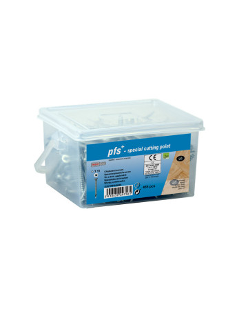Seau de 455 Vis bois agglo 4X40 Tête fraisée TORX T20 Pointe antifendage type 17 Acier zingué