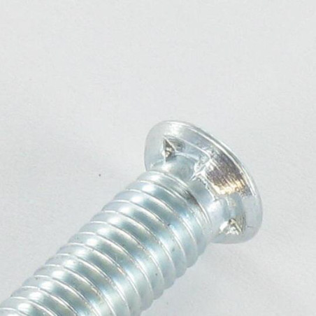 1 x Vis métaux Tête fraisée Cranté M6X15 Diamètre de tête: 8.5 Acier zingué