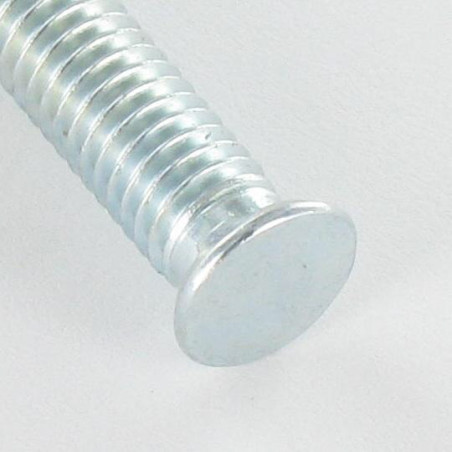 1 x Vis métaux Tête fraisée Cranté M6X15 Diamètre de tête: 8.5 Acier zingué