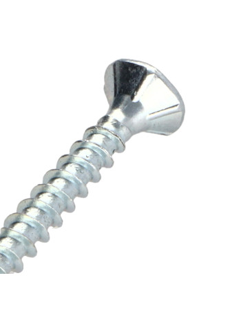 Vis bois TEKOR Tête fraisée TF Cranté 4.5X50 TORX T25 Acier zingué Pointe antifendage type 17