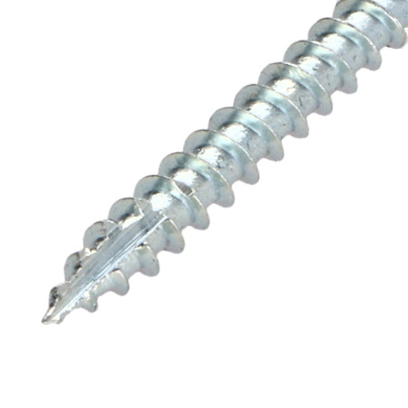 1 x Vis bois TEKOR Tête fraisée TF Cranté 4.5X50 TORX T25 Acier zingué Pointe antifendage type 17