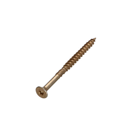 1 x VBA3 Tête fraisée Cranté 3.5X50 Filetée sur 30 TORX T10 Bichromaté