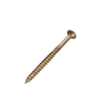 1 x VBA3 Tête fraisée Cranté 3.5X50 Filetée sur 30 TORX T10 Bichromaté