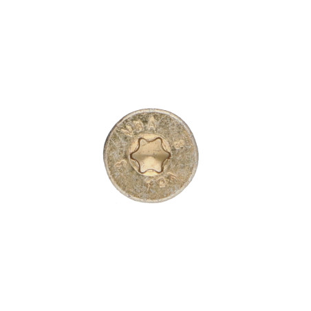 1 x VBA3 Tête fraisée Cranté 3.5X50 Filetée sur 30 TORX T10 Bichromaté