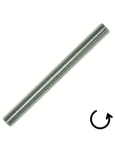 Tige filetée M24 Longueur 1 mètre Classe 4.8 Acier zingué
