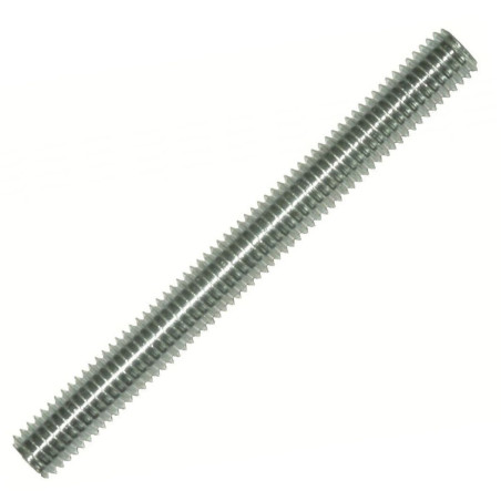 1 x Tige filetée M24 Longueur 1 mètre Classe 4.8 Acier zingué