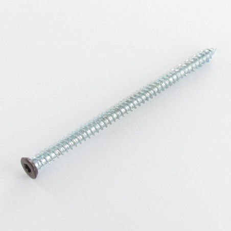 1 x Vis Béton Tête fraisée RED 7.5X120 TORX T30 Acier zingué RAL8017 brun chocolat
