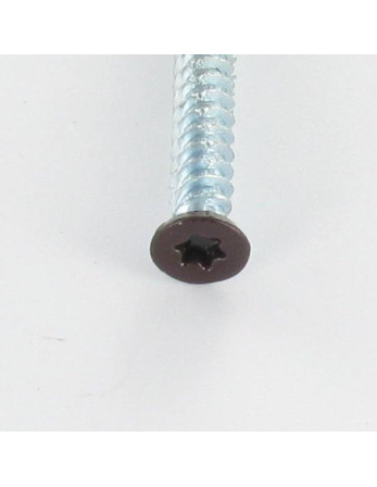 Vis Béton Tête fraisée RED 7.5X120 TORX T30 Acier zingué RAL8017 brun chocolat