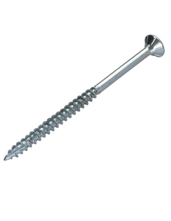 Vis bois TEKOR Tête fraisée Cranté 3.5X60 Filetée sur 36 TORX T15 Acier zingué Pointe antifendage type 17