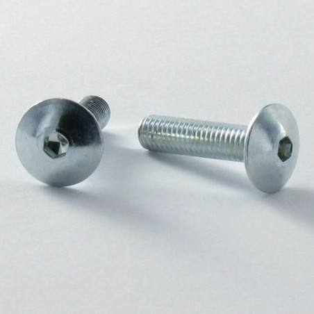 1 x Vis Poelier M6X55 Clé de 4 HC4 Acier zingué