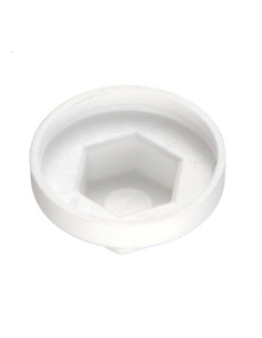 Capuchon Tête hexagonale TH Polyéthylène RAL9010 blanc... 2