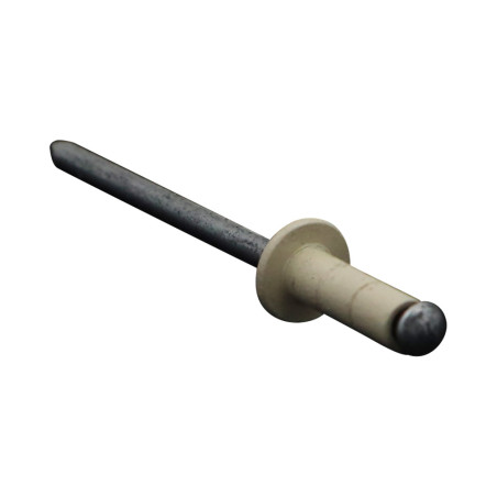 1 x Rivet aveugle multiserrage GOMULTI Aluminium Tige acier TRS 4X12 RAL1013 blanc perle