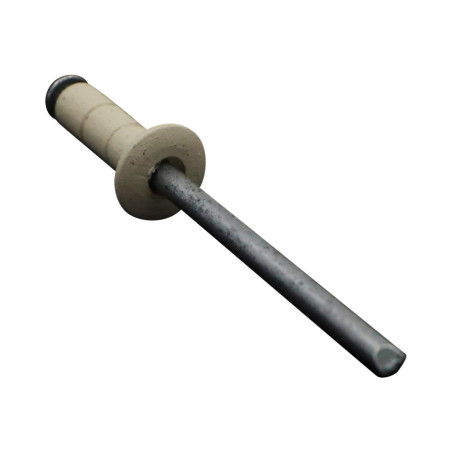1 x Rivet aveugle multiserrage GOMULTI Aluminium Tige acier TRS 4X12 RAL1013 blanc perle