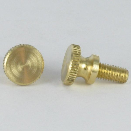 1 x Vis métaux Laiton Tête cylindrique TC Moletée M3X6 Diamètre de tête: 7 microvis
