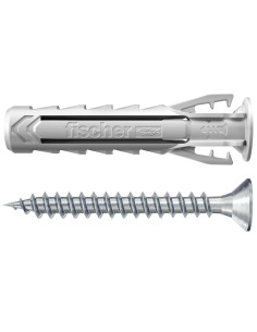Cheville à expansion Fischer avec vis SX PLUS 8X40 S Nylon