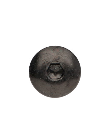 Vis Poelier M6X25 Clé de 4 HC4 Acier zingué noir Frein filet