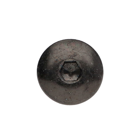 1 x Vis Poelier M6X25 Clé de 4 HC4 Acier zingué noir Frein filet