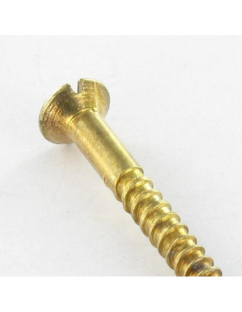 Vis bois Tête fraisée Fendue 3X16 Acier laitonne microvis