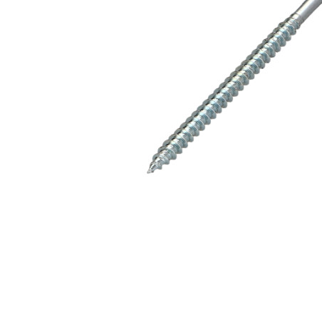 1 x VBA Vis bois agglo Tête ronde TR Pozi N°2 4X80 Filetée sur 48 Acier zingué