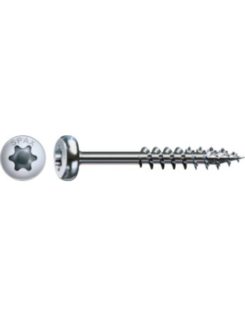 Spax Vis bois Tête ronde TR T-STAR+ TORX T30 WIROX 6X90 Filetée sur 61