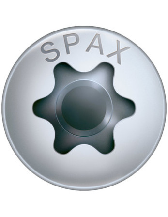Spax Vis bois Tête ronde TR T-STAR+ TORX T30 WIROX 6X90 Filetée sur 61