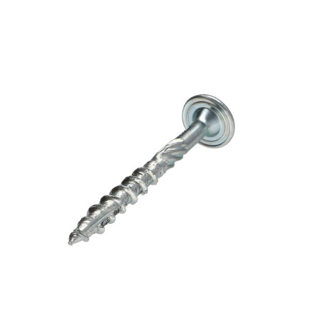 1 x Vis bois TEKOR Tête disque TORX T40 Pointe antifendage type 17 8X60 Filetage partiel Acier zingué