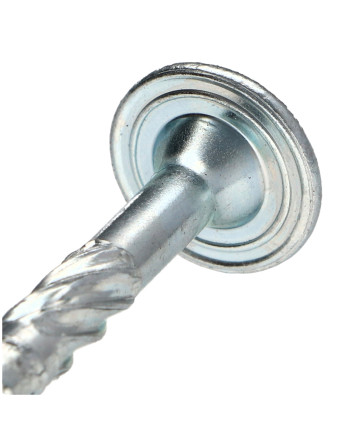 Vis bois TEKOR Tête disque TORX T40 Pointe antifendage type 17 8X60 Filetage partiel Acier zingué