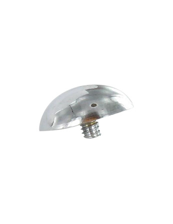 Cache tête Rond Laiton chrome Diamètre 15 Tige M3