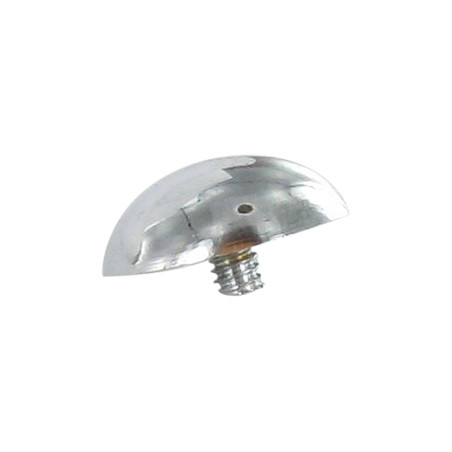 1 x Cache tête Rond Laiton chrome Diamètre 15 Tige M3