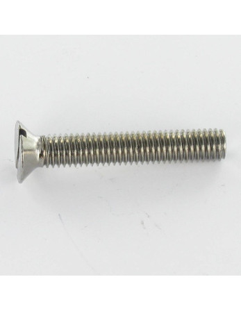 Vis métaux Laiton nickelé Tête fraisée Fendue M4X50