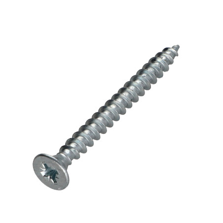 1 x VBA Vis bois agglo Premium Tête fraisée Pozi N°3 6X60 Acier zingué