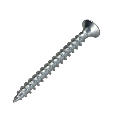 1 x VBA Vis bois agglo Premium Tête fraisée Pozi N°3 6X60 Acier zingué