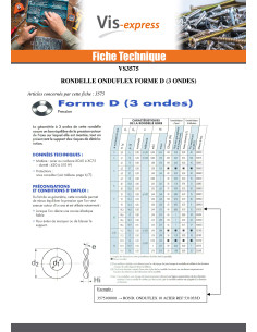 Rondelle ONDUFLEX M10X19X0.20 Type D 3 Ondes 2