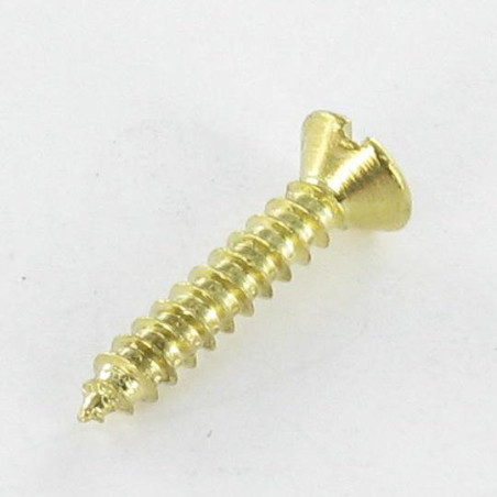 1 x Vis tôle Tête fraisée Fendue 2.9X16 Acier laitonne
