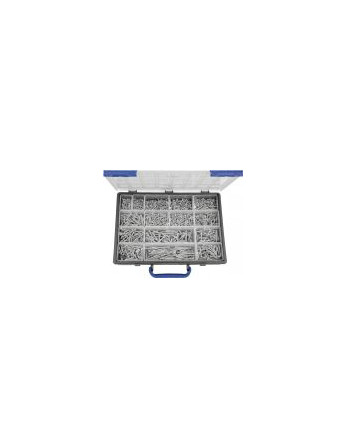 Assortiment de 1904 Vis autoperceuse Tête fraisée Phillips Acier zingué Embout