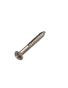 Vis bois Tête fraisée Pozi N°2 3.5X30 Acier nickelé