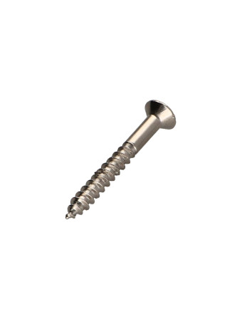 Vis bois Tête fraisée Pozi N°2 3.5X30 Acier nickelé