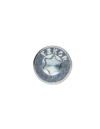 Vis bois TEKOR Tête fraisée Cranté 4.5X50 Filetée sur 30 TORX T25 Acier zingué Pointe antifendage type 17