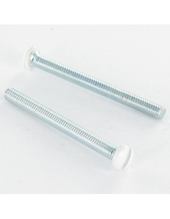 Vis métaux Tête fraisée bombée TFB Fendue M4X45 Diamètre de tête: 7.5 Bossage extérieur Acier zingué RAL9010