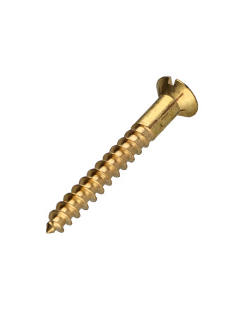 Vis bois Laiton Tête fraisée Fendue 3X35 microvis