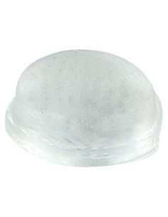 Butée de porte cylindrique adhésive transparente 14X4.5