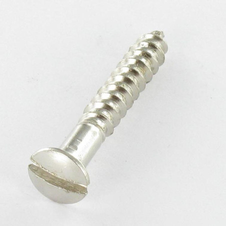1 x Vis bois Tête fraisée bombée TFB Fendue 4X35 Acier chrome