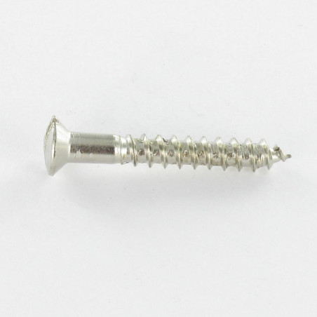 1 x Vis bois Tête fraisée bombée TFB Fendue 4X35 Acier chrome