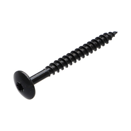1 x Vis Penture 7X70 Filetage partiel TORX T30 Acier zingué noir