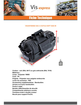 SAC à OUTILS SOFT BAG M