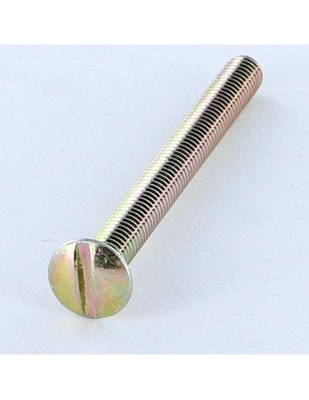 Vis métaux Tête fraisée bombée TFB Fendue M4X16 Bichromaté