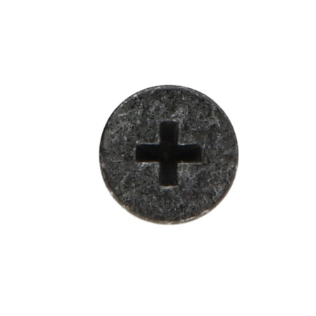 1 x Vis autotaraudeuse Pour Plastique Tête fraisée Phillips n° 0 2.6X10 Acier zingué noir microvis